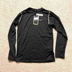 Nike Men’s black compression long sleeve shirt dri-fit